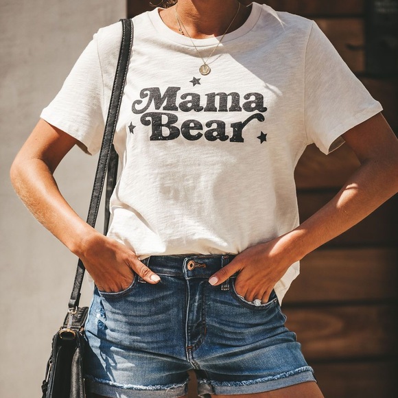 NEW // Mama Bear Cotton Tee - Picture 4 of 6